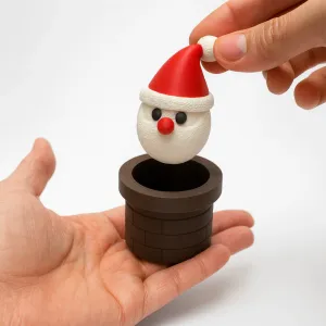 SANTA IN THE CHIMNEY