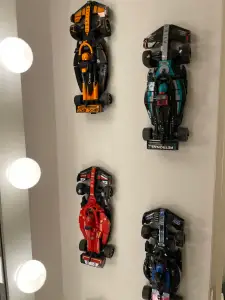 Lego F1 Speed Champions Car Wall Mount