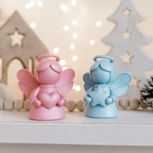Cute Christmas Angel Figure Set | 2 pcs Guardian Angels