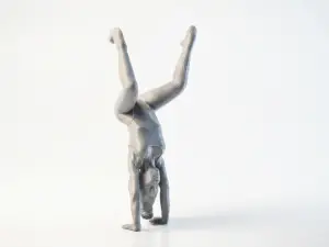 Flexible Lady Yoga Pose Figurine 3D Printable