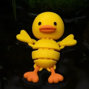 Flexi Duck Toy – Cute Articulated Fidget Animal