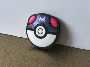 Master Ball Pokemon Fridge Magnet - Multipart, no CFS needed