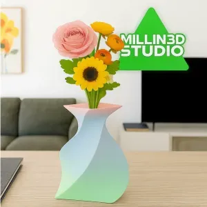 Simple Cute Gradient Twisted Flower Vase