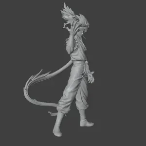 Hiei Yuyu Hakusho Anime Action Figure (Diseño Mejorado)