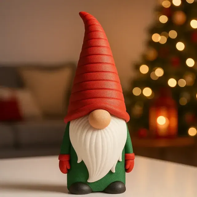 Christmas Gnome Figurine | Scandinavian Holiday Decoration — Фото 4 из 5