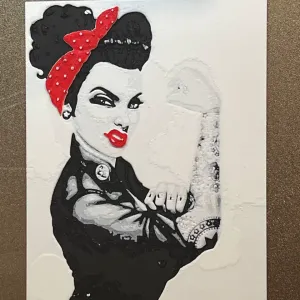 Hueforge Rebel Pin-Up Wall Art