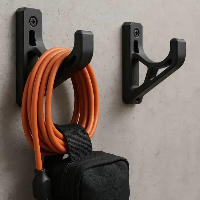 Garage Wall Hook (V3) for Cables, Hoses & Extension Cords