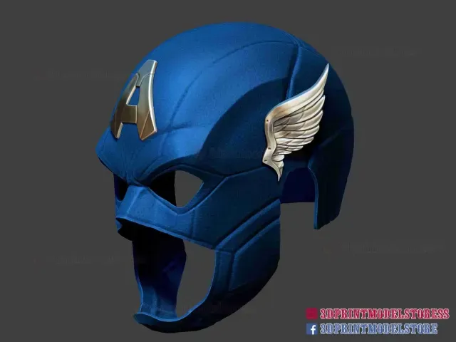 Captain America Helmet - Marvel Cosplay — Фото 3 из 9
