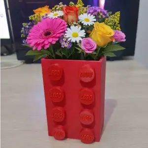 Lego Brick Flower Vase
