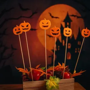 Decorative Pumpkin on a Stick