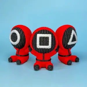 Squid Game Soldier Crochet - Knitted