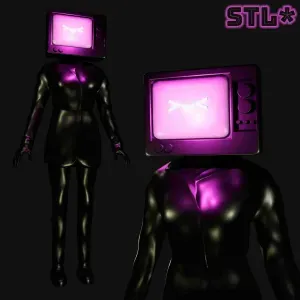 TV WOMAN FROM SKIBIDI TOILET | 3D FAN ART