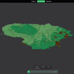 Counties of Lithuania. 3D Map puzzle (10-piece)