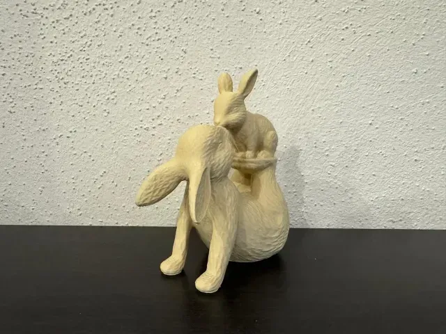 Easter Decoration Bunny with Baby — Image 3 of 4