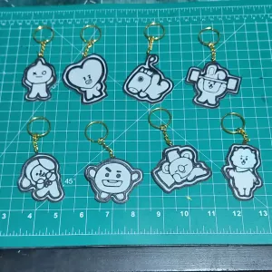 BT21 characters keychains