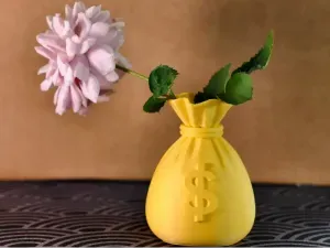 Money Bag Flower Pot