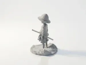 Luffy Figurine Anime Collectible 3D Printable