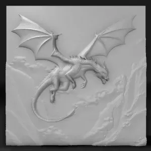 dragon with flying wings