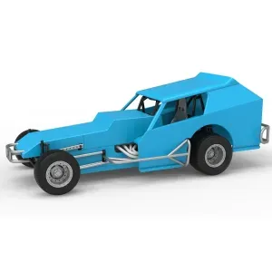 Vintage Dirt Modified stock car Version 8 Scale 1:25