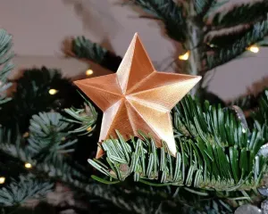 Christmas Star Ornament with or without Ring