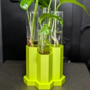 Quad Hexagon Plant Vial Holder - 25mm