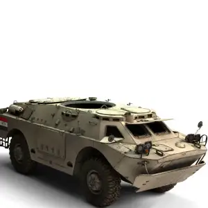GAZ BRDM-2  Vehicle – Fully Rigged, Game Ready