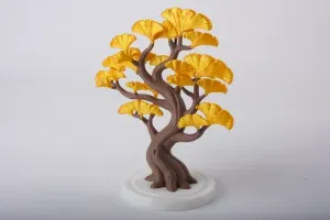 Ginkgo Tree Sculpture - Elegant Home Decor Piece