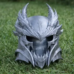 Obsidian Warden Helmet Bust