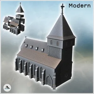 Church of Bastogne (Normandy, France) - miniatures warhammer