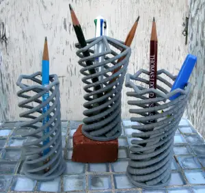 Helical Pencil Holders