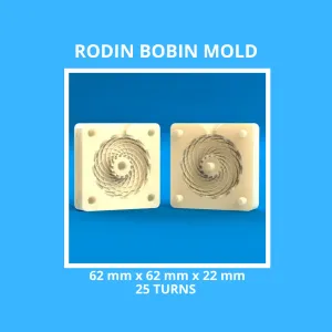 RODIN BOBBIN MOLD FOR RESIN FILLING - 62 X 62 x 22 mm