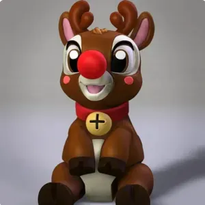 figurine Rudolph rennes de noël