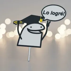 Cake Topper Flork de Graduacion