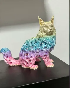 Ornamental Filigree Maine Coon Cat
