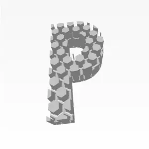 The "P"-shaped pop it toy