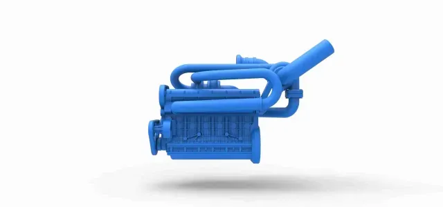 Twin Turbo straight-six engine Version 1 Scale 1:25 — Image 5 of 9