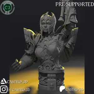 Dame Aylin - BG3 Bust Collection 3D print model