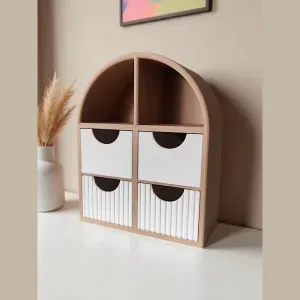 Modern small jewelry shelf with drawers