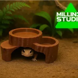 Natural Wood Pet home Hide for Lizards geckos hamsters +More