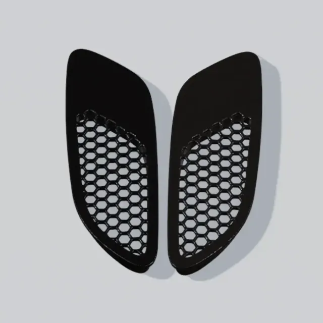 BMW UNIVERSAL BONNET HOOD VENTS – AGGRESSIVE HEX MESH DESIGN