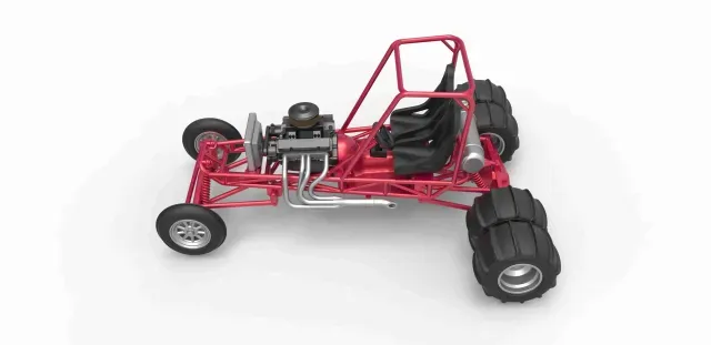 Diecast old school water pumper buggy Version 1 Scale 1:25 — Фото 6 из 9