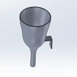Funnel with hook