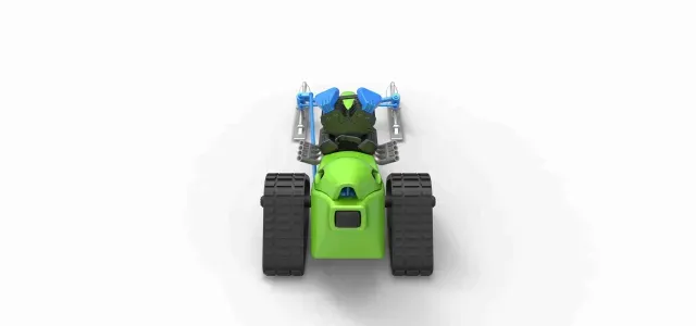 Front engine old school snow dragster V2 Scale 1:25 — Image 9 of 9