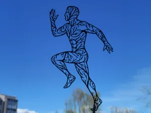 Running Athlete 2D Wall Art