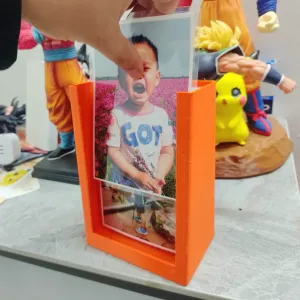 2-in-1 Photo Album Storage Box & Display Stand