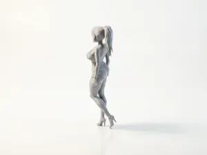 Anime Girl Figurine Manga Character 3D Printable
