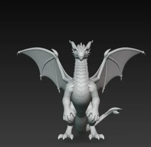 bipedal winged dragon — Фото 3 из 6