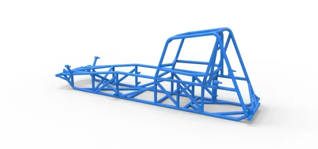 Frame of Vintage Dirt Modified Stock Car Scale 1:25 — Image 9 of 9