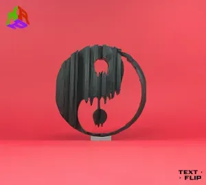 Text Flip: Yin Yang - Harmony