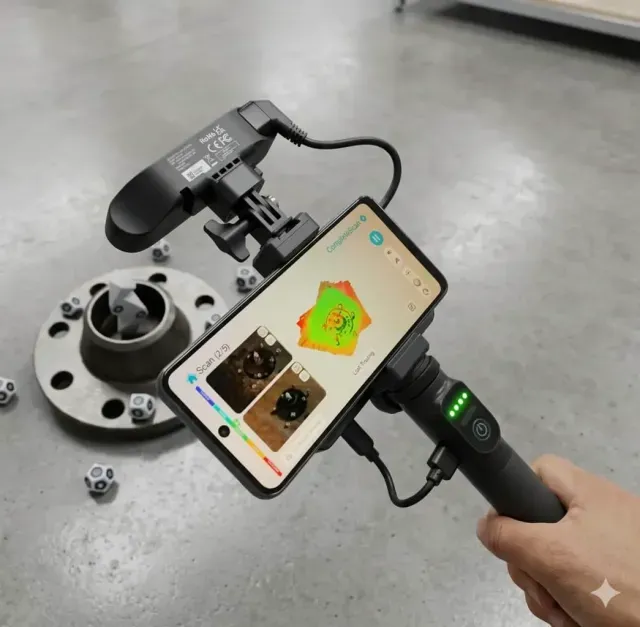 Industrial 3D Scanning Smart Targets - 4 Pcs Kit Magnetic — Image 4 of 7